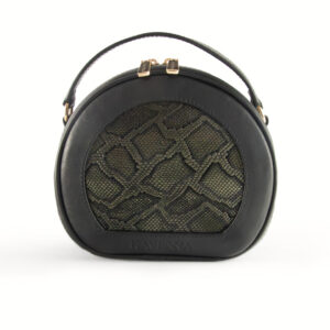 Bolso de piel negro elegante para ejecutivas